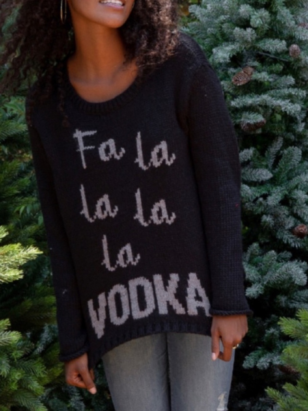 Wooden Ships Fa La La Vodka Sweater
